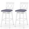 Adjustable Counter Bar-stools with Backrest and Seat Cushion Set of 2